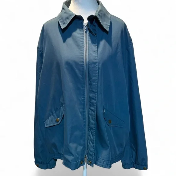 Sears Blue Outerwear Jacket 1970’s P-P 24” L 25” - Picture 6 of 9